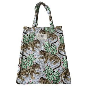 Printfresh Bagheera Leopard Print Organic Cotton Tote Bag Book Bag Shopping